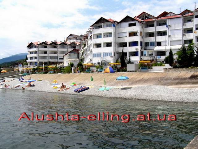 Эллинги Дельфин в Алуште на самом берегу Черного моря. WI-FI